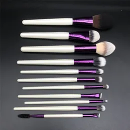 Makeup Tools Ylovely 11st Super Soft Synthetic Natural Good Quality Pearl White Foundation Contour Blending Maquiagem Make Up Brush Set Kit 230203