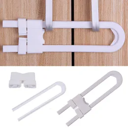 Baby Locks Latches# 5PcsPack U Shape Children Home Protection ABS Plastic Safety Lock Adjustable Multifunction Cabinet 230203