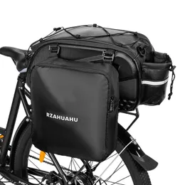 Panniers LIXADA 3in1 Bike Rack stam Vattentät cykel baksäte W 2 Sidan hängande s cykellast bagage pannier väska 0201