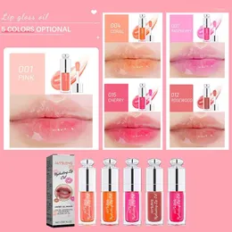 Lip Gloss Crystal Jelly Hidratante Aceite Hidratante Plumping Non-Sticky Sexy Glump Glow Tinted Tinted Tinted