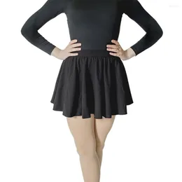 Stage Wear Black Cotton/Lycra Pull-on Dance Skirts Red Kids Girls Ballet Dancewear Ladies Half Costume