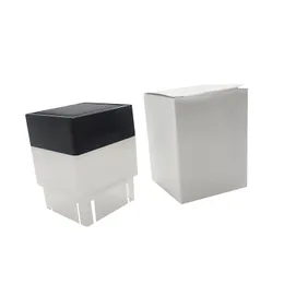 2x2 LED Solar Post Cap Lamps Square Outdoor impermeabile Luci a colonna alimentate per recinzioni in ferro battuto Cortile anteriore Cortili Cancello paesaggistico IP44 Crestech