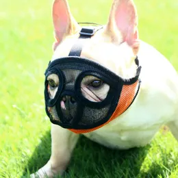 Köpek araba koltuğu rahat ve nefes alabilen namlu ayarlanabilir eğitim malzemeleri kısa ağız anti-ısırık maske evcil hayvan toptan