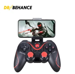 Controladores de jogo Terios T3 Joysticks Android Wireless Bluetooth Gamepad Gaming BT 3.0 para Smartphone Tablet PC TV Box Universal grátis