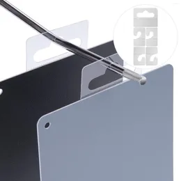 Hooks Hanging Display Adhesive Tabs Multipurpose Hook Wall Peg Tags Pvc Self Board Sticky Pegboard Household Coat Show Label