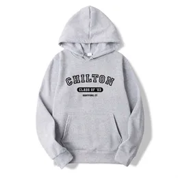 Women's Hoodies Sweatshirts Chilton School Hoodie Gilmore Girls Inspired Hooded Sweatshirt Stars Hollow Fan Women Long Sleeve Pullovers 230202