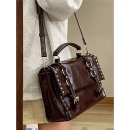 Torby wieczorowe Xiuya Vintage Messenger Bag Kobiety jesienne teczka modowa codziennie Używaj uczniów Allmatc biorący udział w zajęciach Crossbody 230203