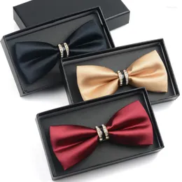 Bow Ties Fashion Tie Men Butterfly Knot Soild Color Novely Mane Marriage Tuxedo Brand Wedding Party Slitte