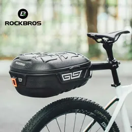 Panniers s rockbros cykel bakre rack stor kapacitet vattentät cykel hårt skal säte mtb vägcykel sadel väska tillbehör 0201