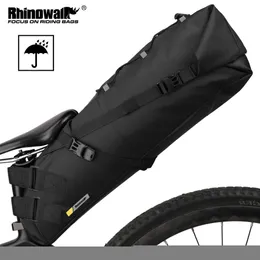 Panniers S Rhinowalk防水大型自転車サドルパニエサイクリング折りたたみ折りたたみ袋MTBロードバイク0201