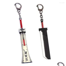 Klapetyki Lanyards Fashion Game Filmy kluczowe metalowy miecz Chaveiro Keyrings samochód kluczowy biżuteria LLAVEROS EMEL22 DROP DOBRY