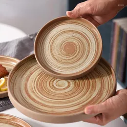 Płytki Stoare Western Plate Creative Swirl Work stołowy domowy ceramiczny spaghetti stek dekoracja kuchni