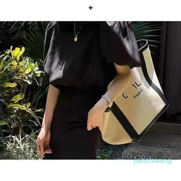 Модная бренда сумочка Canvas Bag 2023 Новая сеть красная солома для соломы тканая сумка большая мощность легкие роскошные торговые кожаные женские сумки 4165