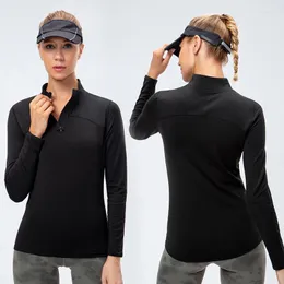 Fallow Tennis Clothes Autumn Long Sleeve Yoga Shirt Women Gym Quick Dry Elastic Warm Sports Tight Shirts Fitness Running Workout Tops