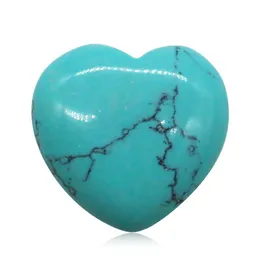 Stone Loose Heart Gemstones 20mm Opal Crystal Tiger Eye Bluesand Agate Hearts Love Wish Women smycken dekoration gåvor släpp leverans dhns8