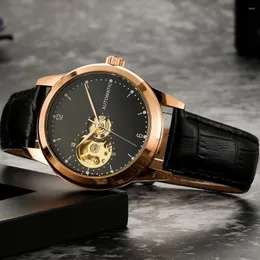 Wristwatches Women Mechanical Watches Automatic Gold Movement Reloj Automatico De Hombre Minimalist Auto Clocks Ladies Wristwatch Uhr