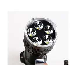 Tochas 50W Traviolet lanterna 5 UV LED 395nm Luz de luz roxa Linterna Use 4x Bateria com Luzes de Entrega de Droga do Carregador USB LIG DHALI