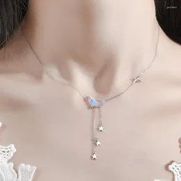 Choker Trendy Mond Sterne Halskette Für Frauen Kragen Kette Anhänger Licht Luxus Hochzeit Party Geschenk Exquisite Schlüsselbein