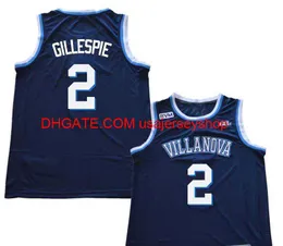 Villanova Wildcats Collin Gillespie # 2 College Basketball Jersey Taille S-4XL 5XL personnalisé n'importe quel maillot de numéro de nom