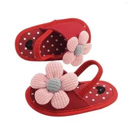 First Walkers 2023 Cute Sun Flower Baby Shoes lavorato a maglia neonato primavera autunno suola morbida bambina antiscivolo