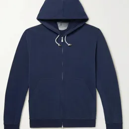 Men Hoodies Winter BC Brunello Hooded Long Sleeve Cucinelli Zipper Sports Sweater Coat Cotton Casual