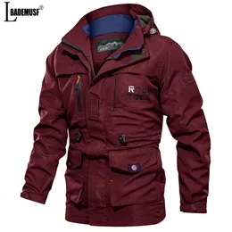 Herrjackor Autumn Winter Tactical Jacket utomhus camping slitstarka päls andas svett absorption 230203