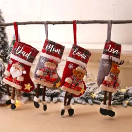 Christmas Decorations Personalized Stockings Custom Name Family Gift Stocking Holiday Decor Ornament