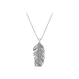 Pendant Necklaces Bohemia Fashion Jewelry Feather Rhinstone Necklace Drop Delivery Pendants Dhjxz