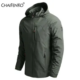 Chaquetas para hombres Senderismo al aire libre impermeable con capucha rompevientos abrigo otoño chaqueta casual tácticas militares 5xl 230203