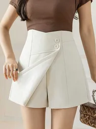 Pantalones cortos para mujer, faldas de cintura alta, novedad de verano 2022, estilo coreano, ropa de calle que combina con todo, minifalda elegante acampanada para mujer W1073 Y2302