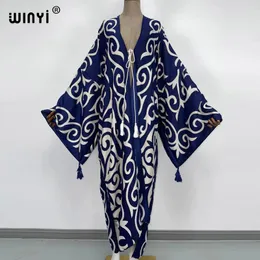 Casual Dresses Winyi Middle East Spring Women Cardigan Stitch Robe Cocktail Sexcy Boho Maxi African Holiday Batwing Sleeve Silk Robe 230203