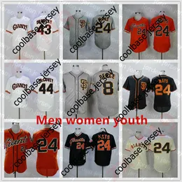 NEW College Baseball Wears 1989 Vintage Baseball 24 Willie Mays Jersey 43 Dave Dravecky 44 McCovey 8 Hunter Pence Retire Pullover Cool Base