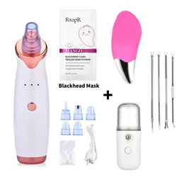 Face Care Devices Blackhead Remover Vacuum Pore Cleaner Cleaning Brush Ance Pimple Black Dots Spot Extractor Nano Sprayer Steamer 230203