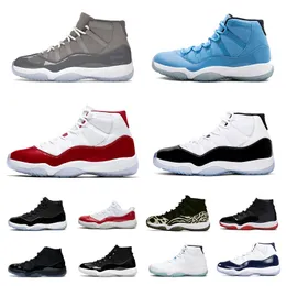 Jumpman 11 Retro High Basketball Shoes Hombres Mujeres 11s Cherry Midnight Navy Cool Grey Bred 72-10 Legend Blue Concord Space Jam Zapatillas de deporte para hombre Zapatillas deportivas al aire libre