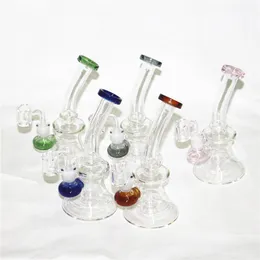 Glass Bong Hookahs 흡연 워터 파이프 Beaker Bongs Mini Dab Rigs