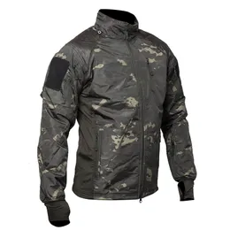 Mensjackor Mege Tactical Jacket Coat Fleece Camouflage Military Parka Combat Army Outdoor Outwear Lätt Airsoft Paintball Gear 230203