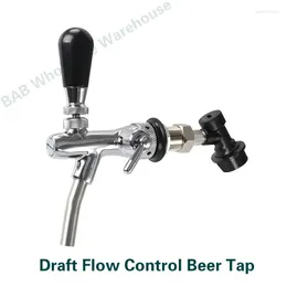 Torneiras de cozinha Draft Fluxo Controle de cerveja Tap Tipo de UE Chrome Spiogt Torneira com válvula de trava de bola de rosca