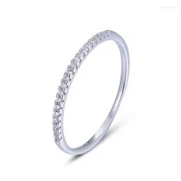 Pierścienie klastra Ataullah Fashion Proste S925 Srebrny Znakomity Pierścień dla kobiety Unikalny kształt zaręczyn ślubnych RW005
