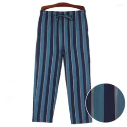 Męska odzież sutowa 2023 Spring Summer Men Botton Sleep Bottoms Mężczyzna w rozmiarze wysokiej jakości wysokiej jakości spodni z noszeniem Salon Striped Home