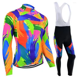 Racing Sets 2023 Radfahren Jersey Langarm Bicicleta Ropa Ciclismo Invierno Bike MTB Frauen Kleidung Fahrrad