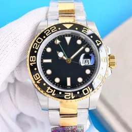 Zegarek męski Automatyczne mechaniczne zegarki projektanckie Sapphire Crystal stal nierdzewna Swiss3285 Ruch zegarków Czarna 40 mm 100 mn. 330 stóp Wdrożone klamry wodoodporne
