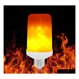 L￢mpadas LED E27 Efeito din￢mico de chama Corn BB 3 Modos AC 85265V Flickering Emation Decor Lamp Lights Fire Creative Lamparas Drop Delive Dhdxs