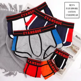 Underpants 3pc/Lot Boxershorts Männer Boxer männliche Unterwäsche Mann Panties Baumwolle weiche Kurzboxer Mesh Mens Plus Size