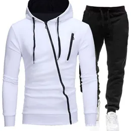 Men's Tracksuits Men's Casual Sweatshirts Suit Spring and Autumn Men's Zipper Hoodies and Sportpants Suit Daily and sportwear for Male 230204
