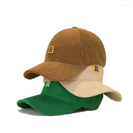 Caps de bola Capfeta sólida Chapéus de caminhão feminino Autumn Gorras Papai Hat de Corduroy Baseball Base Base Kappe Fluffy
