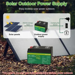 24v 140Ah LiFePo4 Battery Pack With Bluetooth 8S100A BMS Lithium Iron Phosphate IPX5 Solar Batterie For RV Boat