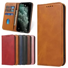 iPhone 15 Plus Wallet Case Vintage PU Leather Magnetic Bukckle Flip Closure RFIDクレジットカードホルダー電話ケースiPhone 14 Pro Max