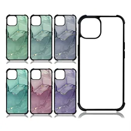 Tampa de capa de telefone 2D de sublima￧￣o para iPhone Transfer￪ncia de calor DIY PROMEDO SUBLIMAￇￃO CASA Airbag em branco para iPhone 14 Pro Max B242