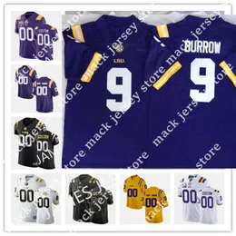 Custom LSU Tigers 스티치 풋볼 저지 72 개렛 델 링거 6 Deion Smith 22 Armoni Goodwin 21 Corey Kiner 28 Major Burns 26 Damarius