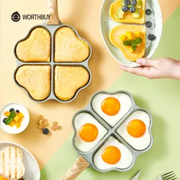 Pans WORTHBUY 24 Holes Frying Pot NonStick Saucepan For Hamburger Egg Omelet cake Thickened Cooking Kitchen Cookware 230204